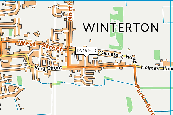DN15 9UD map - OS VectorMap District (Ordnance Survey)