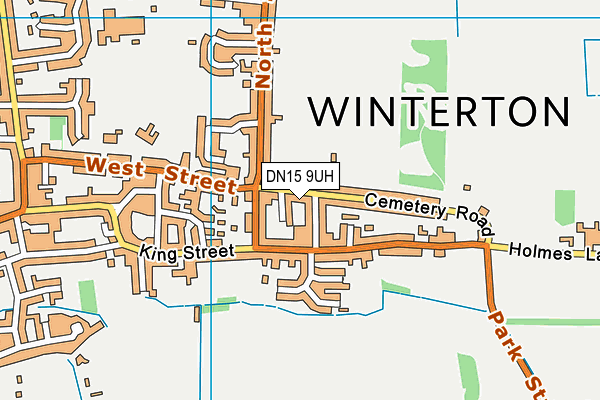 DN15 9UH map - OS VectorMap District (Ordnance Survey)
