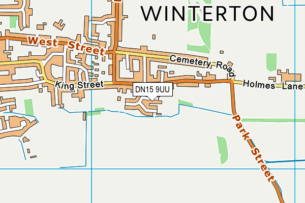 DN15 9UU map - OS VectorMap District (Ordnance Survey)