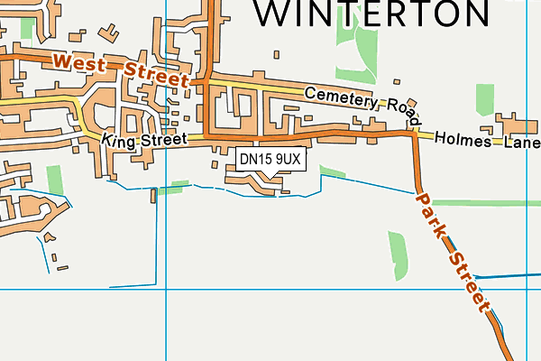 DN15 9UX map - OS VectorMap District (Ordnance Survey)