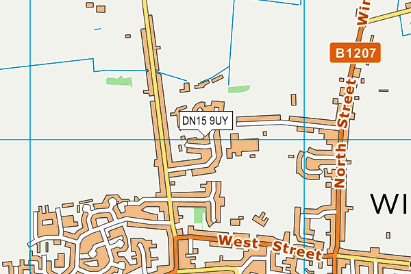 DN15 9UY map - OS VectorMap District (Ordnance Survey)