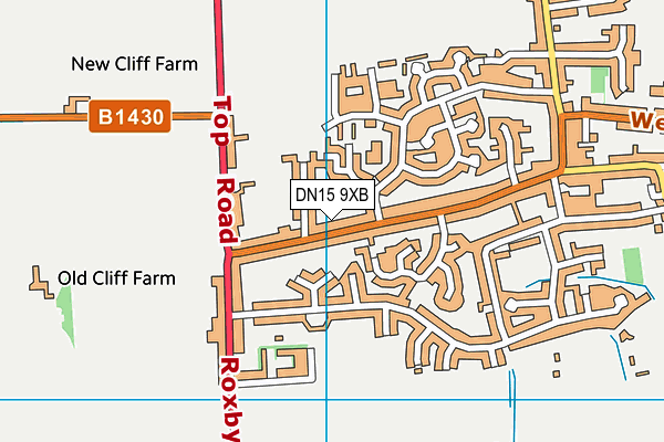 DN15 9XB map - OS VectorMap District (Ordnance Survey)