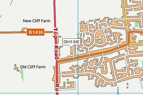 DN15 9XE map - OS VectorMap District (Ordnance Survey)