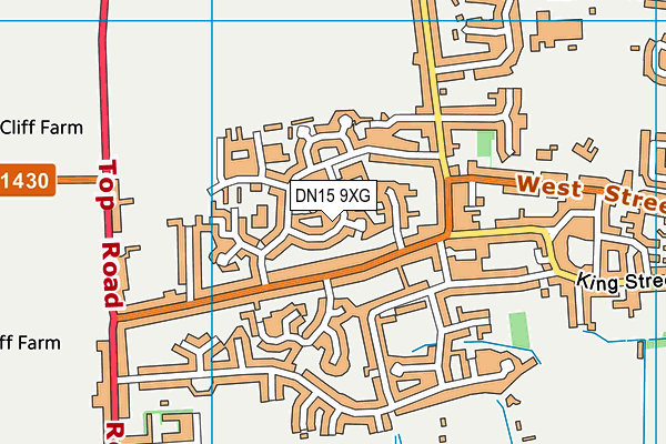 DN15 9XG map - OS VectorMap District (Ordnance Survey)