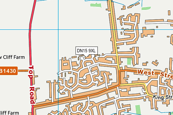 DN15 9XL map - OS VectorMap District (Ordnance Survey)