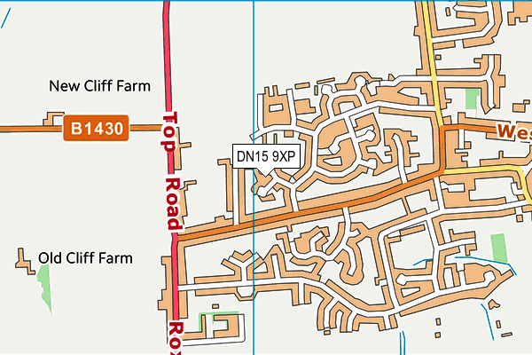 DN15 9XP map - OS VectorMap District (Ordnance Survey)