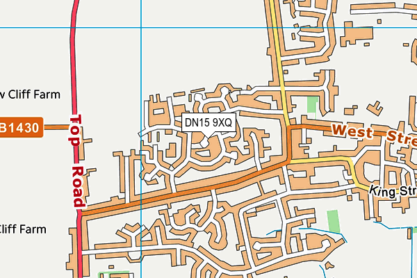 DN15 9XQ map - OS VectorMap District (Ordnance Survey)
