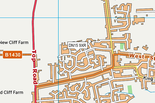 DN15 9XR map - OS VectorMap District (Ordnance Survey)