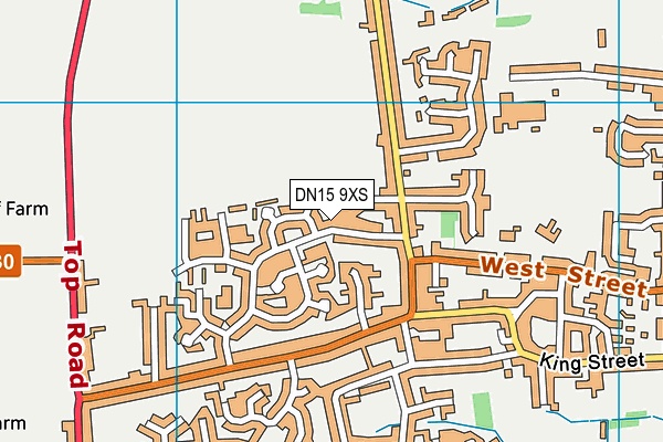 DN15 9XS map - OS VectorMap District (Ordnance Survey)
