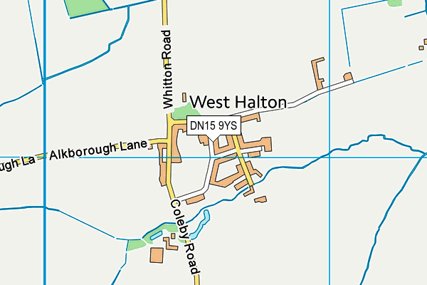 DN15 9YS map - OS VectorMap District (Ordnance Survey)