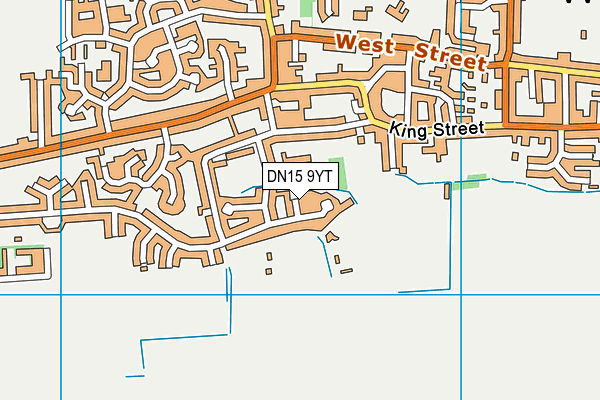 DN15 9YT map - OS VectorMap District (Ordnance Survey)