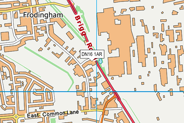 DN16 1AR map - OS VectorMap District (Ordnance Survey)