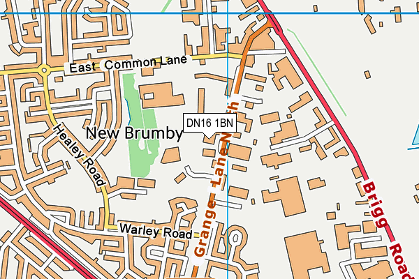 St Luke's Primary School map (DN16 1BN) - OS VectorMap District (Ordnance Survey)