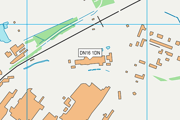 DN16 1DN map - OS VectorMap District (Ordnance Survey)