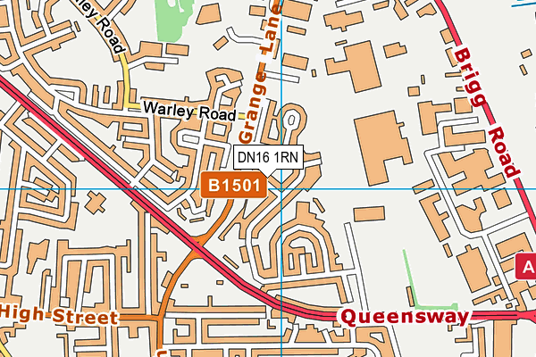 DN16 1RN map - OS VectorMap District (Ordnance Survey)