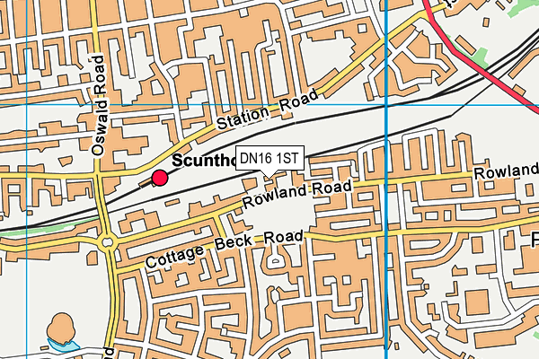 Frodingham Infant School map (DN16 1ST) - OS VectorMap District (Ordnance Survey)