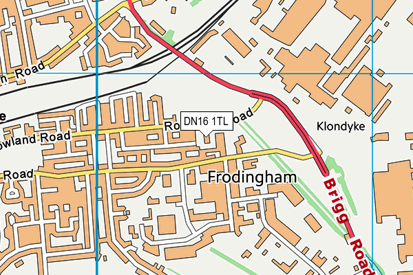 DN16 1TL map - OS VectorMap District (Ordnance Survey)