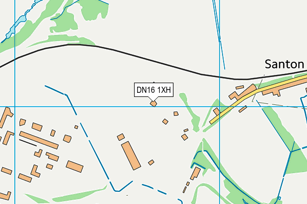 DN16 1XH map - OS VectorMap District (Ordnance Survey)