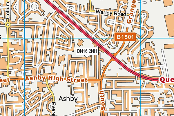 DN16 2NH map - OS VectorMap District (Ordnance Survey)