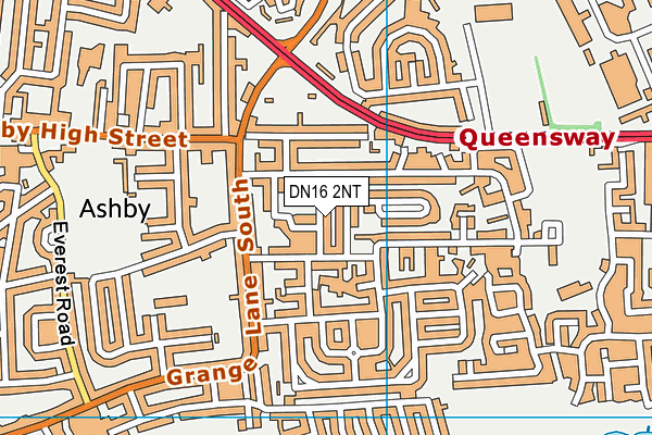 DN16 2NT map - OS VectorMap District (Ordnance Survey)