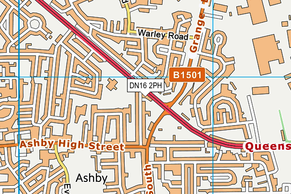 DN16 2PH map - OS VectorMap District (Ordnance Survey)