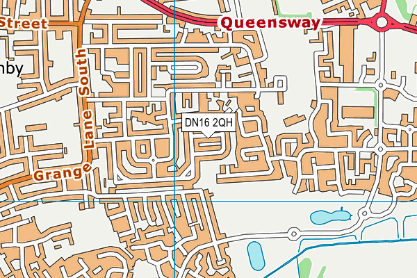 DN16 2QH map - OS VectorMap District (Ordnance Survey)