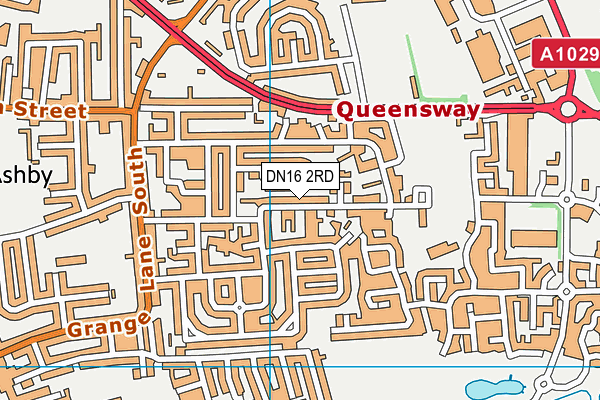 DN16 2RD map - OS VectorMap District (Ordnance Survey)