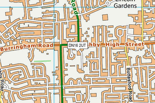 DN16 2UT map - OS VectorMap District (Ordnance Survey)