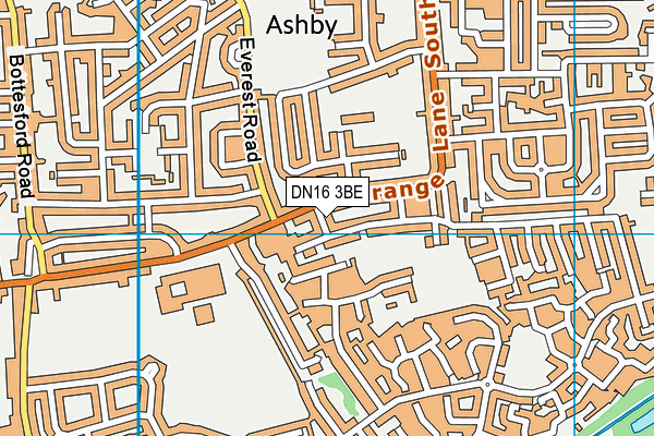 DN16 3BE map - OS VectorMap District (Ordnance Survey)