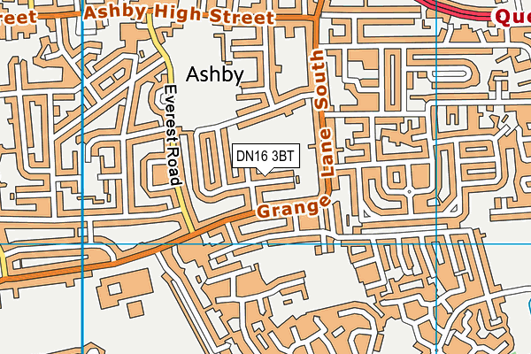 DN16 3BT map - OS VectorMap District (Ordnance Survey)