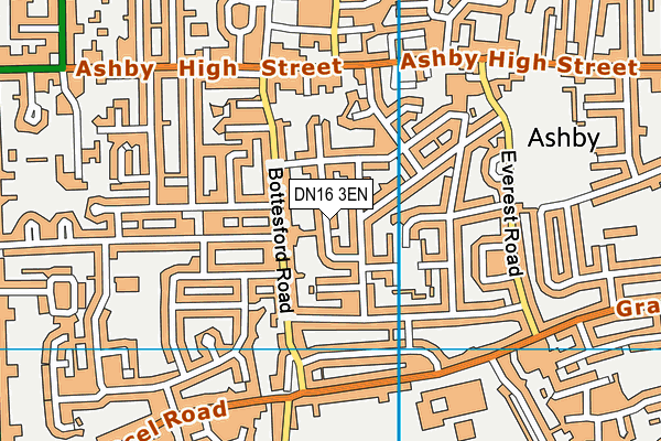 DN16 3EN map - OS VectorMap District (Ordnance Survey)