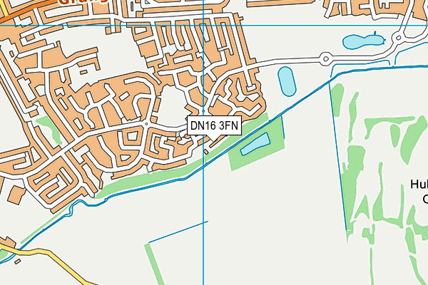 DN16 3FN map - OS VectorMap District (Ordnance Survey)