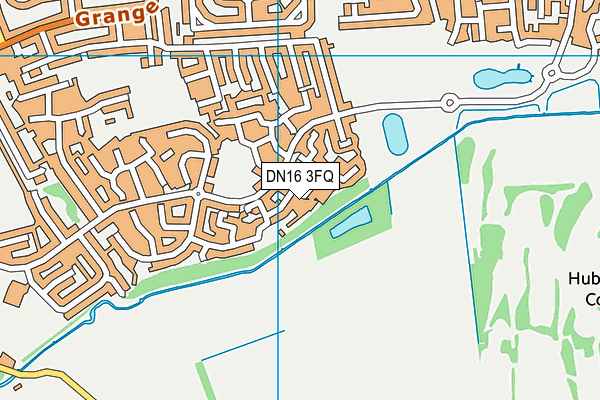 DN16 3FQ map - OS VectorMap District (Ordnance Survey)