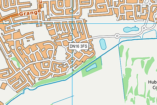 DN16 3FS map - OS VectorMap District (Ordnance Survey)