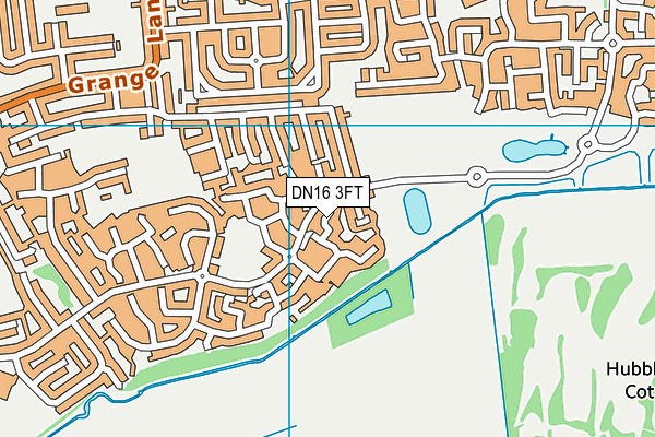 DN16 3FT map - OS VectorMap District (Ordnance Survey)
