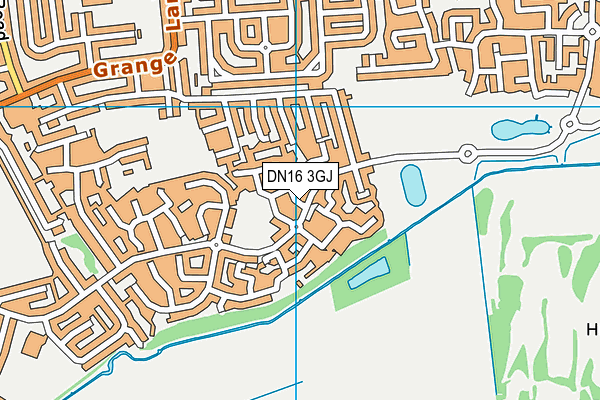 DN16 3GJ map - OS VectorMap District (Ordnance Survey)