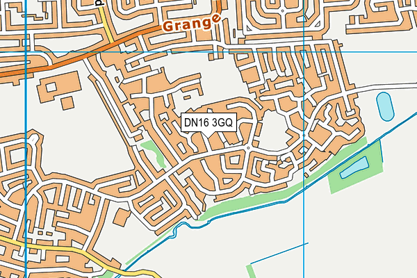 DN16 3GQ map - OS VectorMap District (Ordnance Survey)