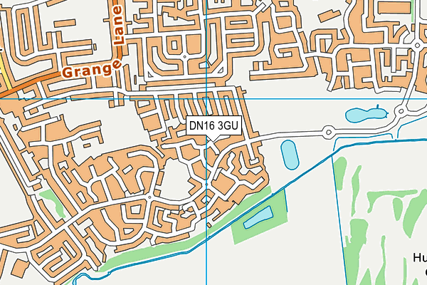 DN16 3GU map - OS VectorMap District (Ordnance Survey)
