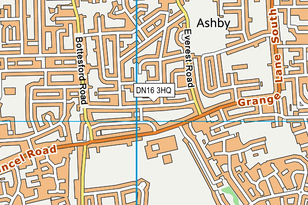 DN16 3HQ map - OS VectorMap District (Ordnance Survey)