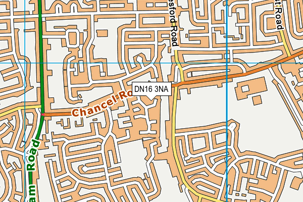 DN16 3NA map - OS VectorMap District (Ordnance Survey)