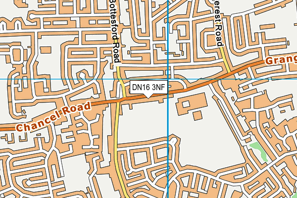 DN16 3NF map - OS VectorMap District (Ordnance Survey)