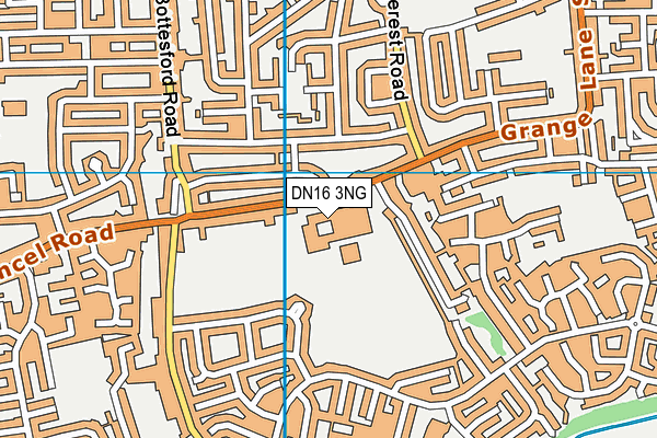DN16 3NG map - OS VectorMap District (Ordnance Survey)