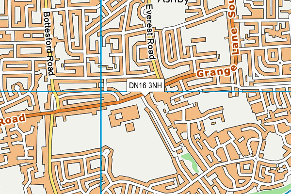 DN16 3NH map - OS VectorMap District (Ordnance Survey)