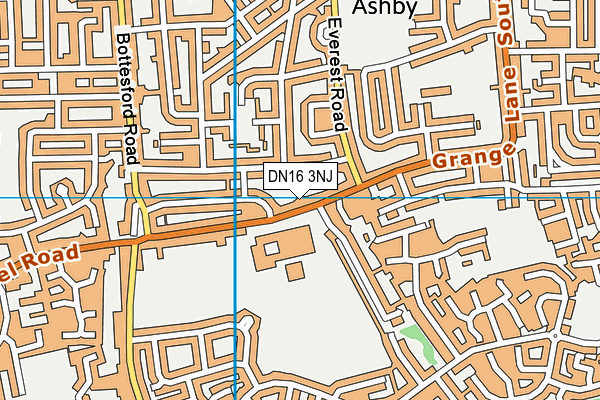 DN16 3NJ map - OS VectorMap District (Ordnance Survey)