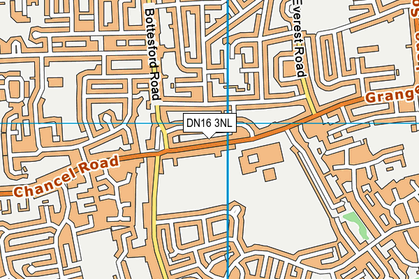 DN16 3NL map - OS VectorMap District (Ordnance Survey)