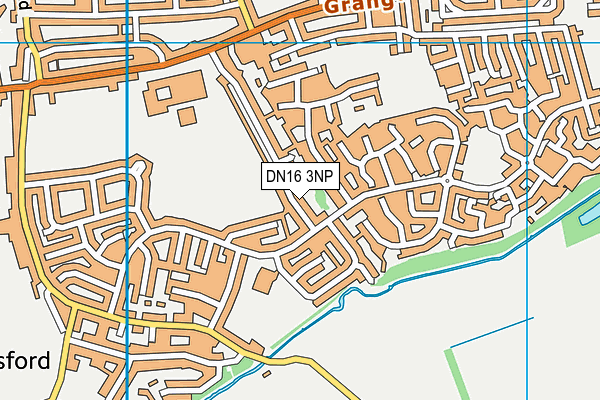 DN16 3NP map - OS VectorMap District (Ordnance Survey)