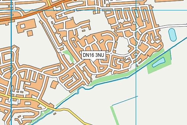 DN16 3NU map - OS VectorMap District (Ordnance Survey)
