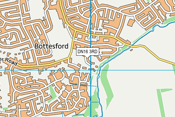 DN16 3RD map - OS VectorMap District (Ordnance Survey)