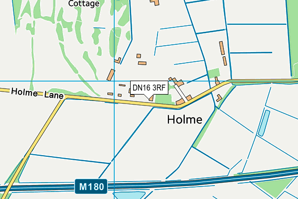 Holme Hall Golf Club map (DN16 3RF) - OS VectorMap District (Ordnance Survey)