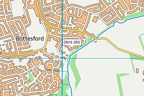 DN16 3RS map - OS VectorMap District (Ordnance Survey)